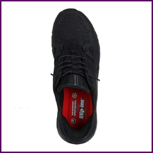 Non-Slip Work Shoes Women's Size 7 Hands-Free Slip-On Safety